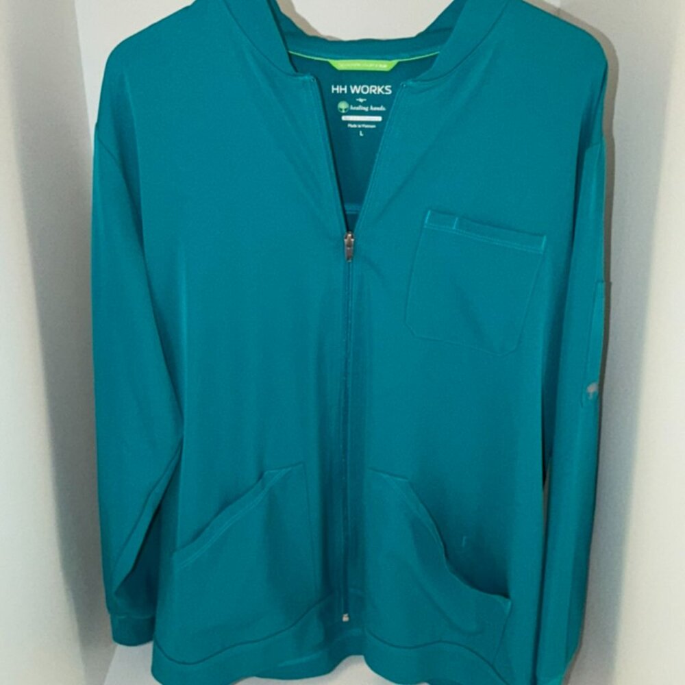 Healing Hands Long Sleeve Scrub Top (Men's Large)
